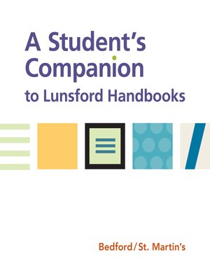 cover image of A Student's Companion to Lunsford Handbooks